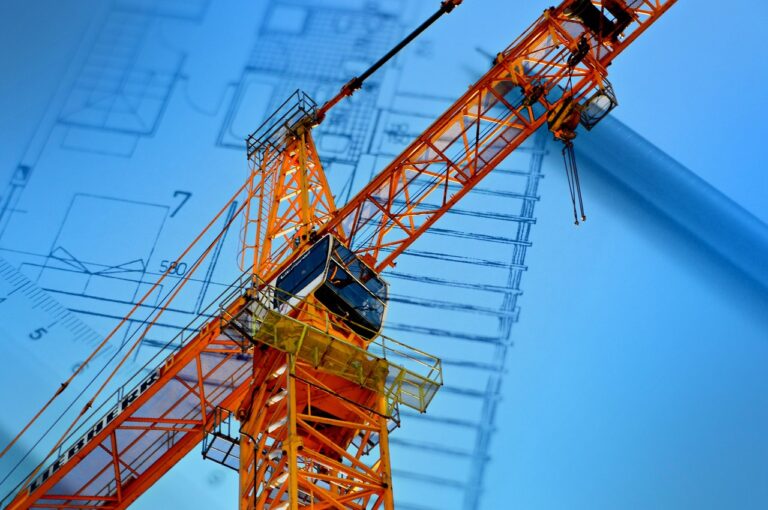 scaffolding and building blueprint for Houston design build